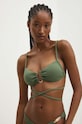 Bikini top Answear.LAB χωρίς μεταλλικές μπανέλες πράσινο 66141.gora.ims