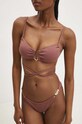 Bikini top Answear Lab χωρίς μεταλλικές μπανέλες καφέ 66141.gora.ims