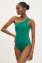 Jednodielne plavky Answear.LAB bez kostíc zelená VW7517.FKK