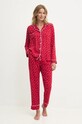 Answear Lab piżama tkanina czerwony 60297.tos