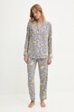 Answear Lab pijama set albastru 60349.tos