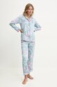 Pyžamo Answear.LAB sada modrá 60347.tos