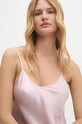 Answear Lab cămașă de noapte de mătase violet 1090.CMS