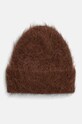 Kašmírová čepice Answear.LAB vlna hnědá 9588.CMS