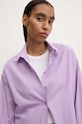Answear Lab cămașă și pantaloni scurți din bumbac 6394.TKK violet