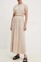 Answear Lab bluzka i spódnica beżowy 4666.4667.IKK