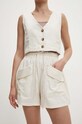 Answear Lab kamizelka i szorty SNG10.TMS biały