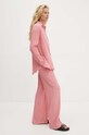 Answear Lab komplet z lnem SNG12.TMS różowy