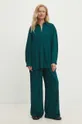 Answear Lab camicia e pantaloni tessuto verde 4177.TMS