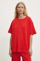 Answear Lab t-shirt i spodnie czerwony 01153.01155.fms