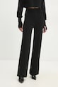 Answear Lab bluză și pantaloni negru w24W.LF.220327.tos