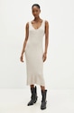 Answear Lab rochie și pulover W0906AB.HLK bej WZ24