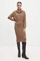 Answear.LAB sukienka i sweter casual brązowy W0926AB.HLK