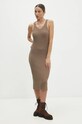 Answear Lab rochie și pulover W2059AB.HLK maro WZ24