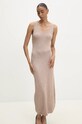 Answear Lab rochie și pulover m8561.FKK bej WZ24