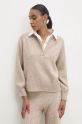 Abbigliamento Answear Lab completo in lana m756.fos beige