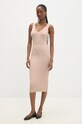 Answear Lab rochie și pulover mc9018.FLK maro WZ24
