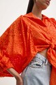 Бавовняна сорочка Answear.LAB 4306.ijs помаранчевий