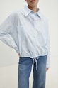 Бавовняна сорочка Answear.LAB блакитний 43026A.fh
