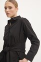Бавовняна сорочка Answear.LAB чорний sng.30.tos