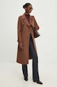 Μάλλινο παλτό Answear.LAB 3012.FH καφέ WZ24