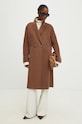 Шерстяное пальто Answear.LAB 3033.1FH коричневый WZ24