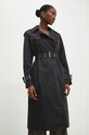 Trenčkot Answear.LAB trenčkot čierna 8645.frlk