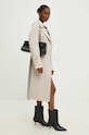 Vlněný kabát Answear.LAB 3017.fos béžová WZ24