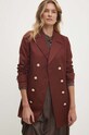 Kabát Answear.LAB 1845.fos burgundské WZ24