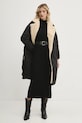 Kabát Answear.LAB 5534.TLK čierna WZ24