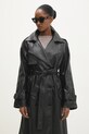 Kabát Answear.LAB b9656.ilk čierna