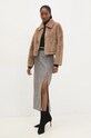 Answear Lab geaca v064g.flk bej WZ24