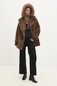 Kabát Answear.LAB 4206.FLK hnedá WZ24