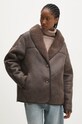 Куртка Answear.LAB 9255.ilk коричневий WZ24