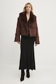 Answear Lab kurtka LD051.HLK brązowy WZ24