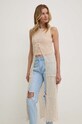 Хлопковая накидка Answear.LAB H29.HWK бежевый WZ24