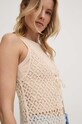 Хлопковая накидка Answear.LAB H29.HWK бежевый