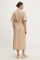 Одежда Льняное платье Answear.LAB 250206.HWK коричневый