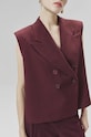 Γιλέκο Answear.LAB W24W.LF.120514.tjs μπορντό
