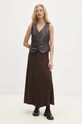 Безрукавка Answear.LAB 9226.ILK коричневий WZ24
