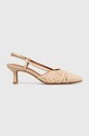 Answear Lab pantofi cu toc calcai expus bej 1760.HWK