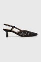 Answear Lab pantofi cu toc calcai expus negru M4200.HKK