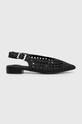 Answear Lab balerini imitatie de piele negru S3204.HWK