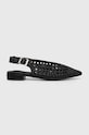 Answear Lab balerini imitatie de piele negru S3204.HWK