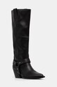 Vysoké čižmy Answear.LAB nezateplené čierna M4721.HWK