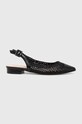 Answear Lab balerini imitatie de piele negru 9562.iw