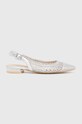 Answear Lab balerini imitatie de piele argintiu 9562.iw