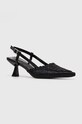 Answear Lab pantofi cu toc 77.538.fh negru WZ24