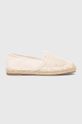 Answear Lab espadryle tekstylny beżowy mulan3.iw