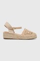 Answear Lab espadryle koturn beżowy N5621.HWK